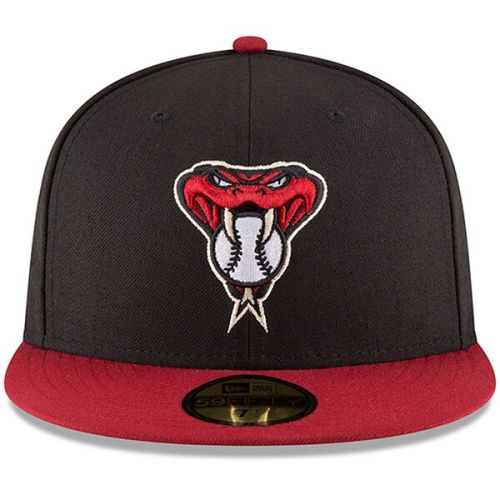  Men's Arizona Diamondbacks New Era BlackRed Authentic Collection On-Field 59FIFTY Fitted Hat