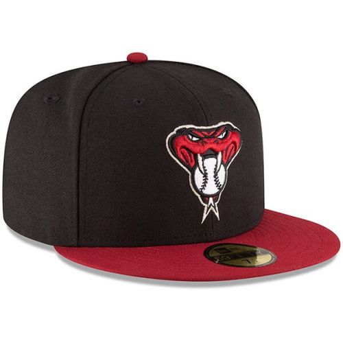  Men's Arizona Diamondbacks New Era BlackRed Authentic Collection On-Field 59FIFTY Fitted Hat