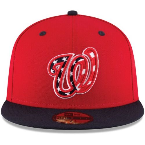  Men's Washington Nationals New Era RedNavy Alternate Authentic Collection On-Field 59FIFTY Fitted Hat