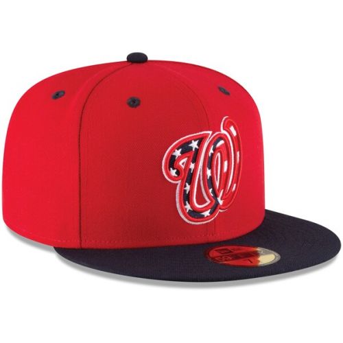  Men's Washington Nationals New Era RedNavy Alternate Authentic Collection On-Field 59FIFTY Fitted Hat