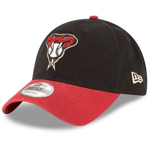  Men's Arizona Diamondbacks New Era BlackRed Alternate 2 Replica Core Classic 9TWENTY Adjustable Hat