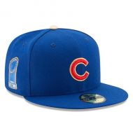 Men's Chicago Cubs New Era Royal 2017 Gold Program World Series Champions Commemorative 59FIFTY Fitted Hat