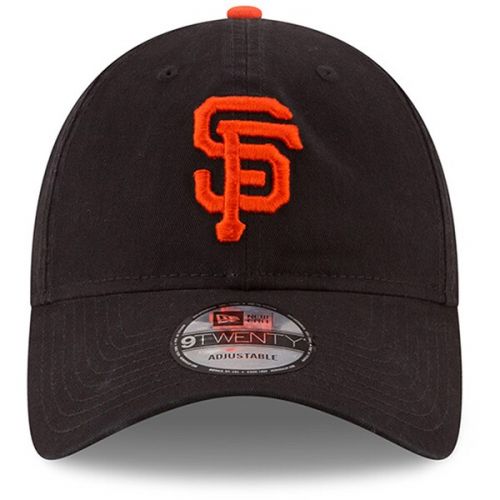  Men's San Francisco Giants New Era Black Game Replica Core Classic 9TWENTY Adjustable Hat