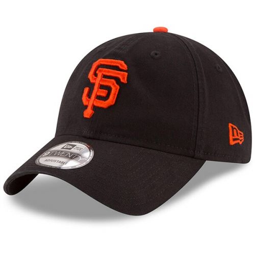  Men's San Francisco Giants New Era Black Game Replica Core Classic 9TWENTY Adjustable Hat