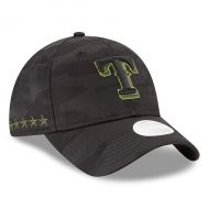 Women's Texas Rangers New Era Black 2018 Memorial Day 9TWENTY Adjustable Hat
