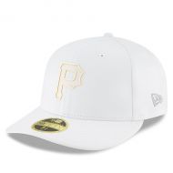 Men's Pittsburgh Pirates New Era White 2018 Clubhouse Collection Low Profile 59FIFTY Fitted Hat