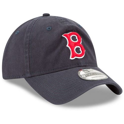  Men's Boston Red Sox New Era Navy Cooperstown Collection Core Classic Replica 9TWENTY Adjustable Hat