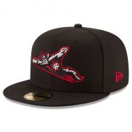 Men's Richmond Flying Squirrels New Era Black Home Authentic Collection On-Field 59FIFTY Fitted Hat