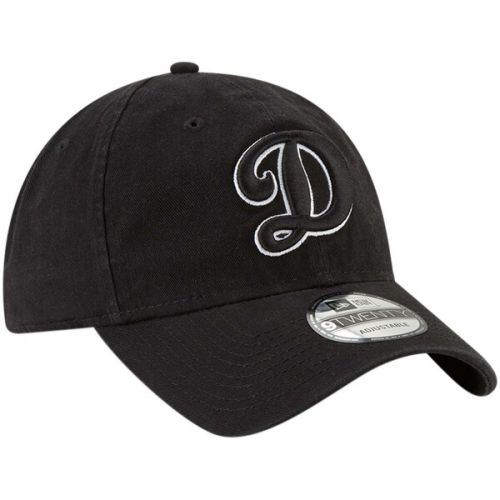  Men's Los Angeles Dodgers New Era Black Core Classic Twill 9TWENTY Adjustable Hat