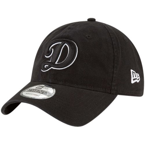  Men's Los Angeles Dodgers New Era Black Core Classic Twill 9TWENTY Adjustable Hat