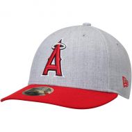 Men's Los Angeles Angels New Era Heathered GrayRed Change Up Low Profile 59FIFTY Fitted Hat