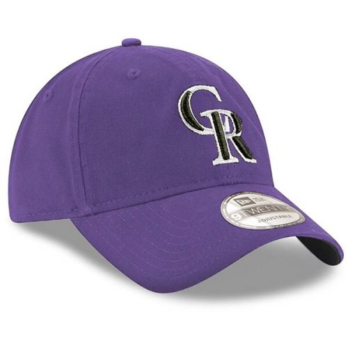 Men's Colorado Rockies New Era Purple Alternate 2 Replica Core Classic 9TWENTY Adjustable Hat