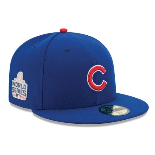  Men's Chicago Cubs New Era Royal 2016 National League Champions World Series Patch 59FIFTY Fitted Hat