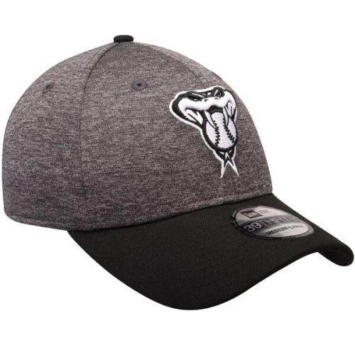  Men's Arizona Diamondbacks New Era Heathered GrayBlack Shadow Tech 39THIRTY Flex Hat