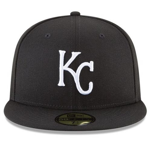  Men's Kansas City Royals New Era Black Basic 59FIFTY Fitted Hat