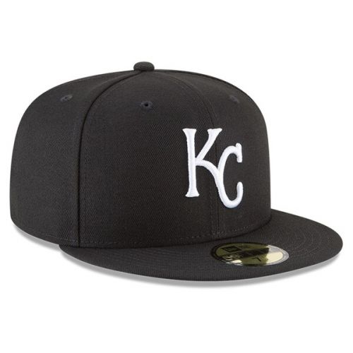  Men's Kansas City Royals New Era Black Basic 59FIFTY Fitted Hat