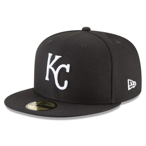  Men's Kansas City Royals New Era Black Basic 59FIFTY Fitted Hat