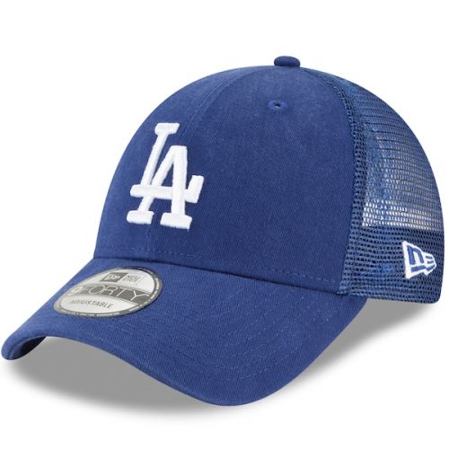  Men's Los Angeles Dodgers New Era Royal Trucker 9FORTY Adjustable Snapback Hat