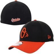 Men's Baltimore Orioles New Era Black MLB Team Classic 39THIRTY Flex Hat