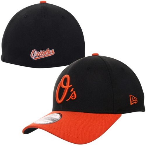  Men's Baltimore Orioles New Era Black MLB Team Classic 39THIRTY Flex Hat