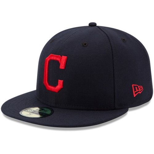  Youth Cleveland Indians New Era Navy Authentic Collection On-Field Road 59FIFTY Fitted Hat