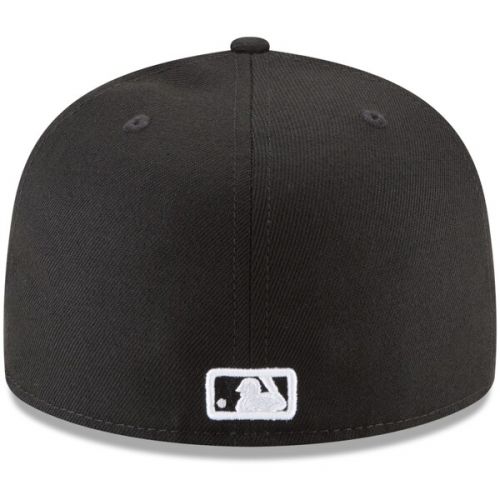  Men's Chicago White Sox New Era Black Basic 59FIFTY Fitted Hat