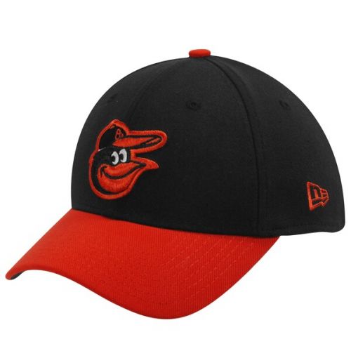  Men's Baltimore Orioles New Era BlackOrange MLB Team Classic 39THIRTY Flex Hat