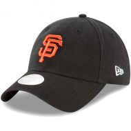Womens San Francisco Giants New Era Black Core Classic Twill Team Color 9TWENTY Adjustable Hat