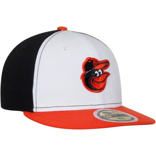  Youth Baltimore Orioles New Era WhiteOrange Authentic Collection On-Field Home 59FIFTY Fitted Hat