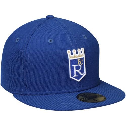  Men's Kansas City Royals New Era Royal Cooperstown Collection Wool 59FIFTY Fitted Hat