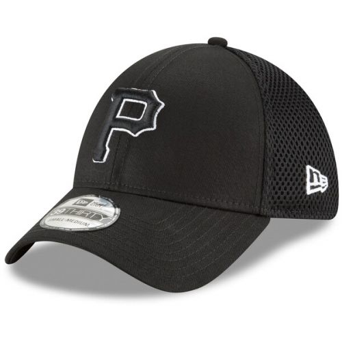  Men's Pittsburgh Pirates New Era Black Neo 39THIRTY Unstructured Flex Hat