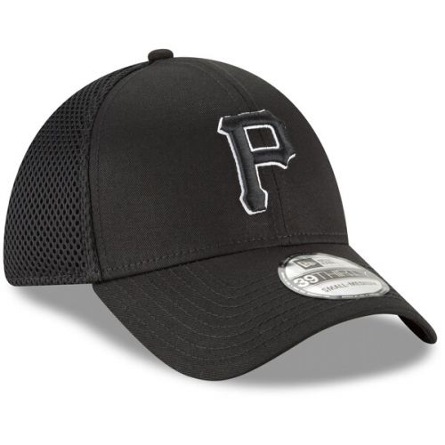  Men's Pittsburgh Pirates New Era Black Neo 39THIRTY Unstructured Flex Hat