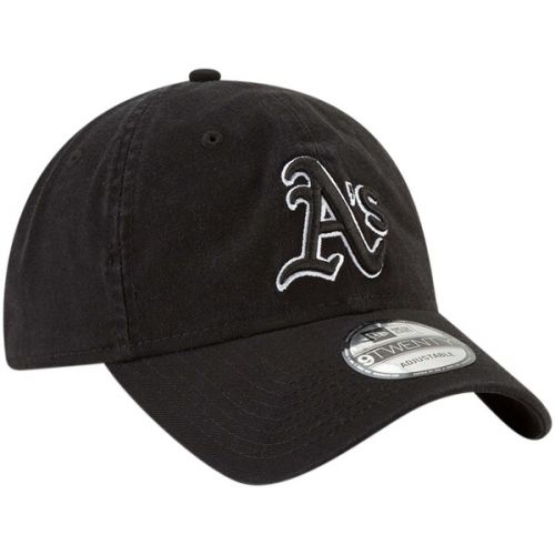  Men's Oakland Athletics New Era Black Core Classic Twill 9TWENTY Adjustable Hat