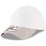 Men's Atlanta Braves New Era White Tone Tech Redux 2 39THIRTY Flex Hat