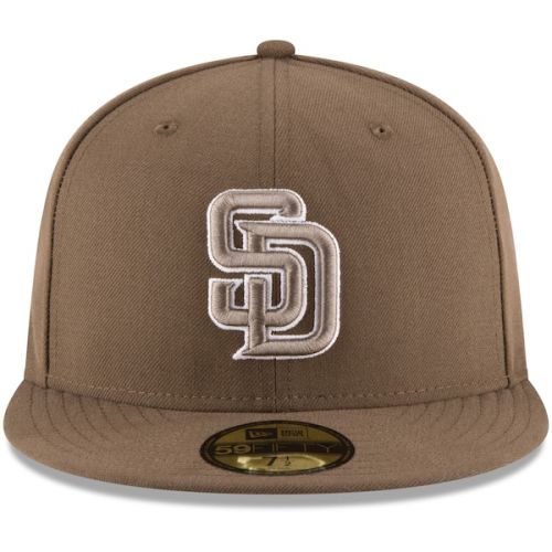 Men's San Diego Padres New Era Brown 2017 Authentic Collection On Field 59FIFTY Fitted Hat