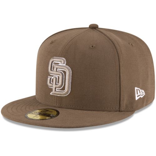  Men's San Diego Padres New Era Brown 2017 Authentic Collection On Field 59FIFTY Fitted Hat