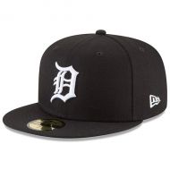 Men's Detroit Tigers New Era Black Basic 59FIFTY Fitted Hat