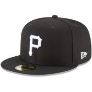 Men's Pittsburgh Pirates New Era Black Basic 59FIFTY Fitted Hat