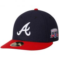 Men's Atlanta Braves New Era NavyRed Home Turner Field Authentic Collection Low Profile 59FIFTY Fitted Hat