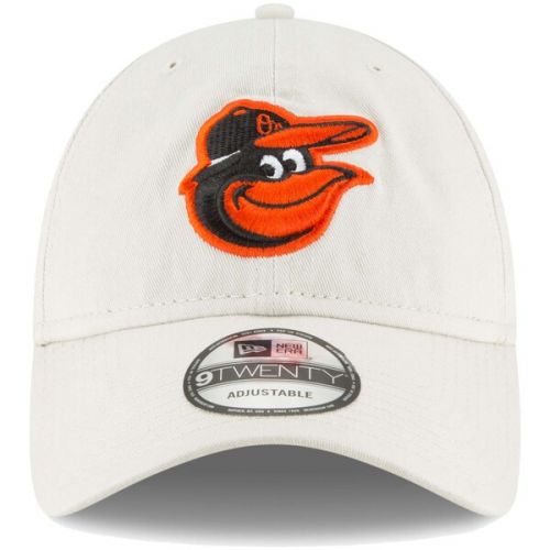  Men's Baltimore Orioles New Era Tan Core Classic Twill 9TWENTY Adjustable Hat