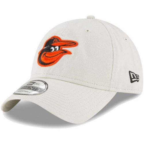  Men's Baltimore Orioles New Era Tan Core Classic Twill 9TWENTY Adjustable Hat