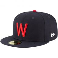 Men's Washington Senators New Era Navy Cooperstown Collection Wool 59FIFTY Fitted Hat