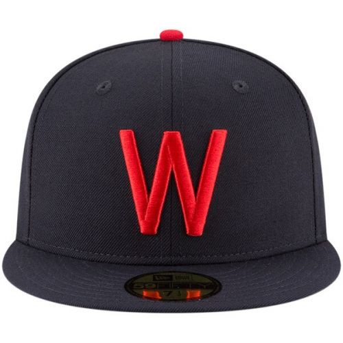  Men's Washington Senators New Era Navy Cooperstown Collection Wool 59FIFTY Fitted Hat