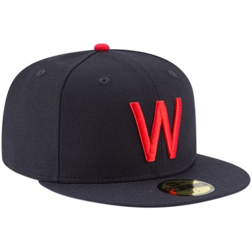  Men's Washington Senators New Era Navy Cooperstown Collection Wool 59FIFTY Fitted Hat