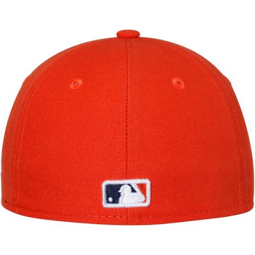  Youth Houston Astros New Era OrangeNavy Authentic Collection On-Field Alternate 59FIFTY Fitted Hat