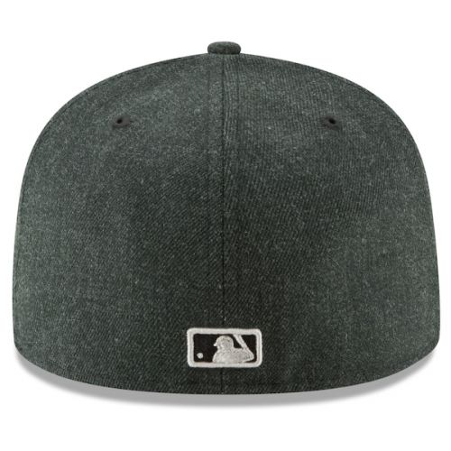  Men's Detroit Tigers New Era Heathered Black Bold 59FIFTY Fitted Hat