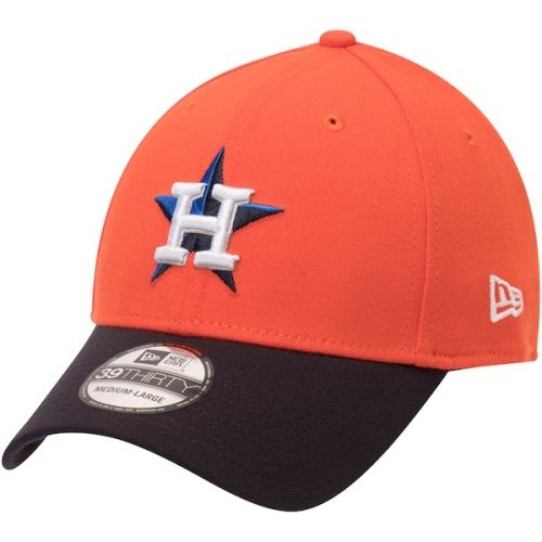  Men's Houston Astros New Era OrangeNavy Alternate Team Classic 39THIRTY Flex Hat