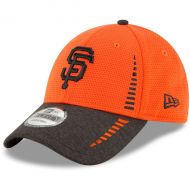 Men's San Francisco Giants New Era OrangeHeathered Black Speed Tech 9FORTY Adjustable Hat