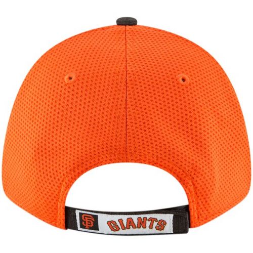  Men's San Francisco Giants New Era OrangeHeathered Black Speed Tech 9FORTY Adjustable Hat