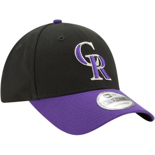  Men's Colorado Rockies New Era BlackPurple Alternate The League 9FORTY Adjustable Hat